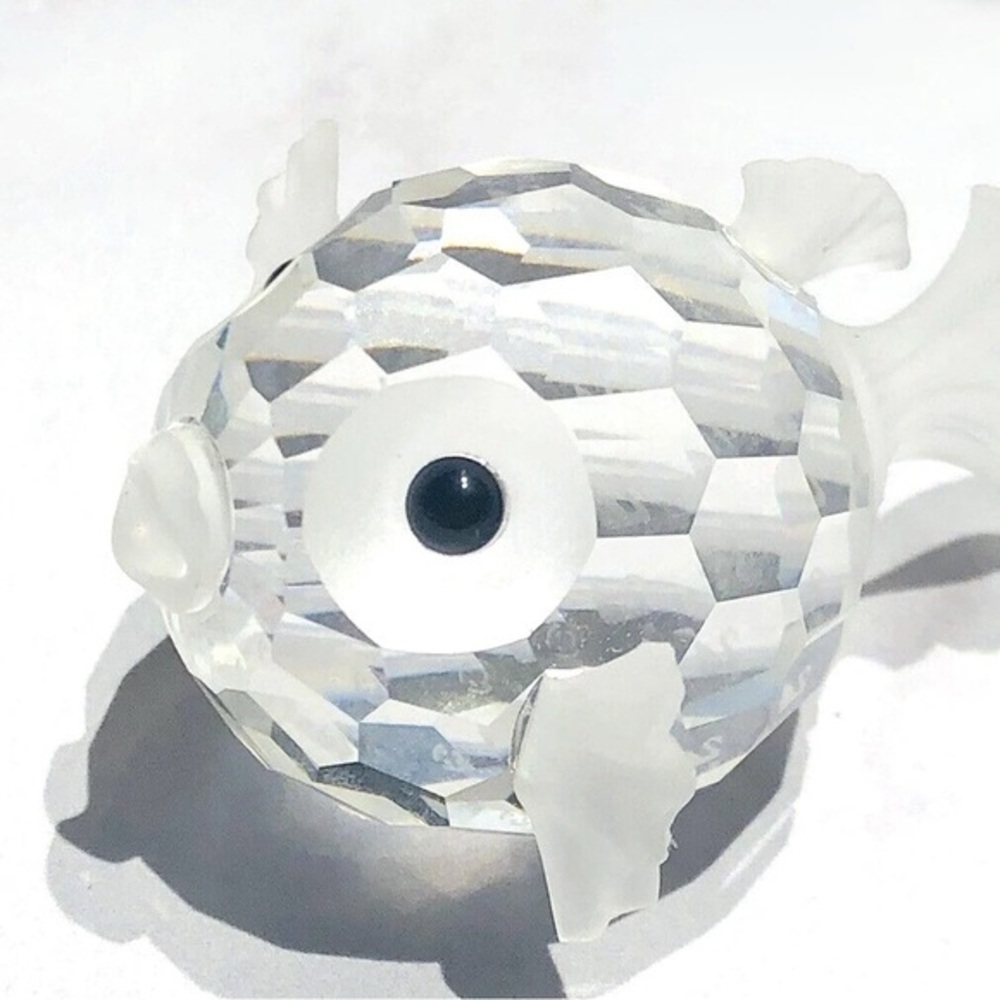 🐠 VINTAGE Swarovski Crystal Puffer Fish Figurine Collector’s Edition FINAL Price